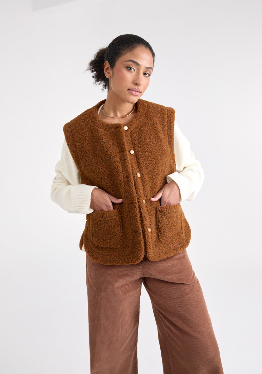 Veste OURO Shearling Cognac