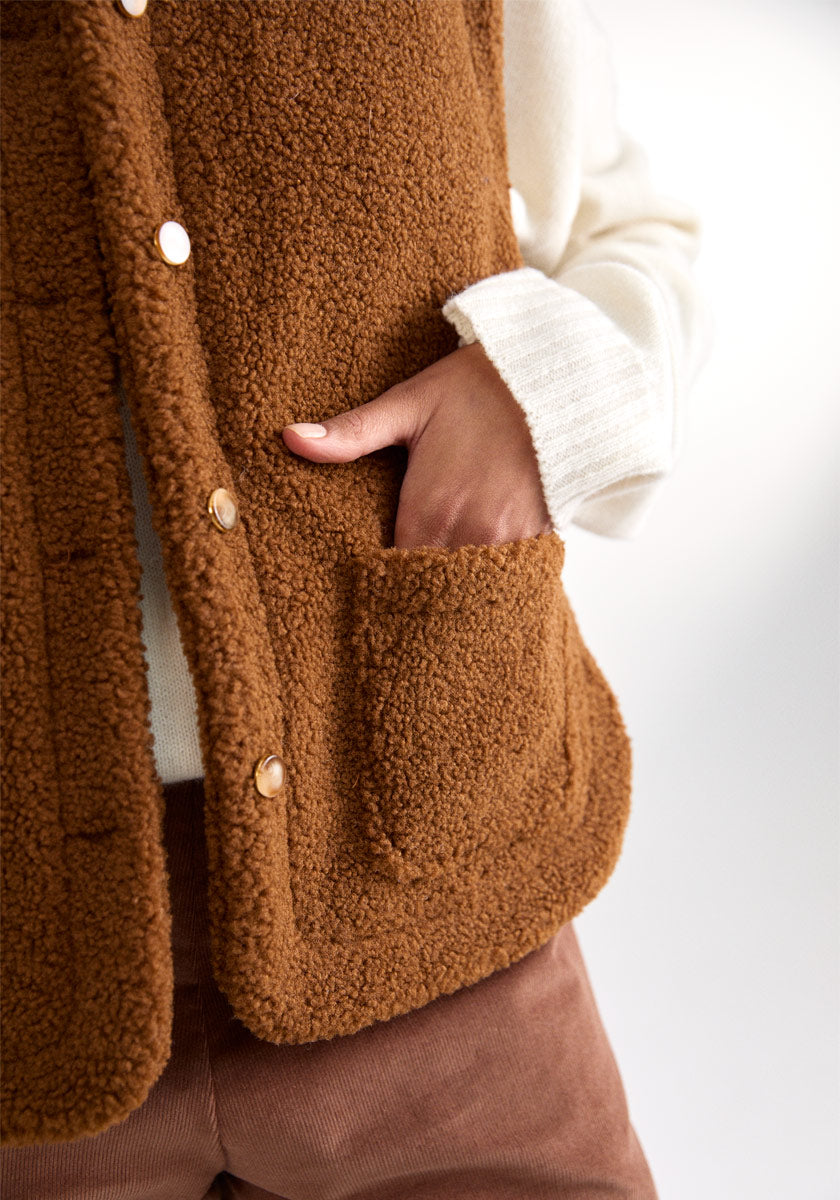 Veste OURO Shearling Cognac