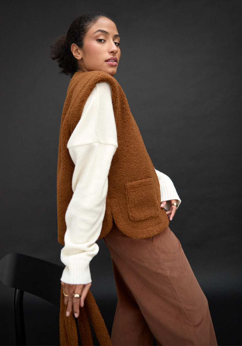 Veste OURO Shearling Cognac