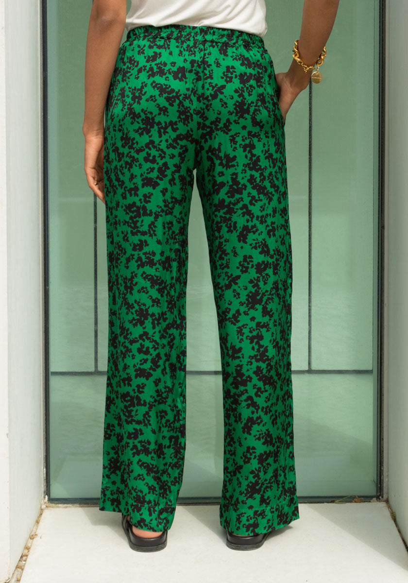 Pantalon MIRAMAR Green Flowers