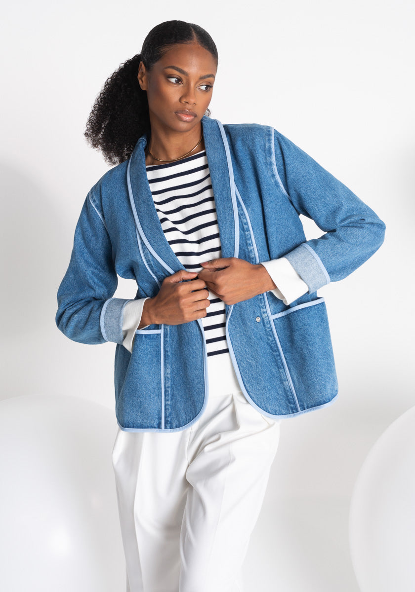 Manteau Veste Jean Femme CintrÃ©e Veste Tailleur Veste Jeans