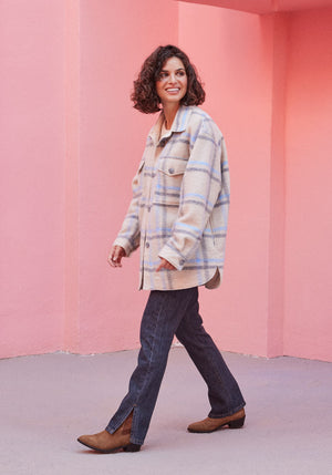 Surchemise chaude femme carreaux DOURO SONGE Lab Made in Portugal